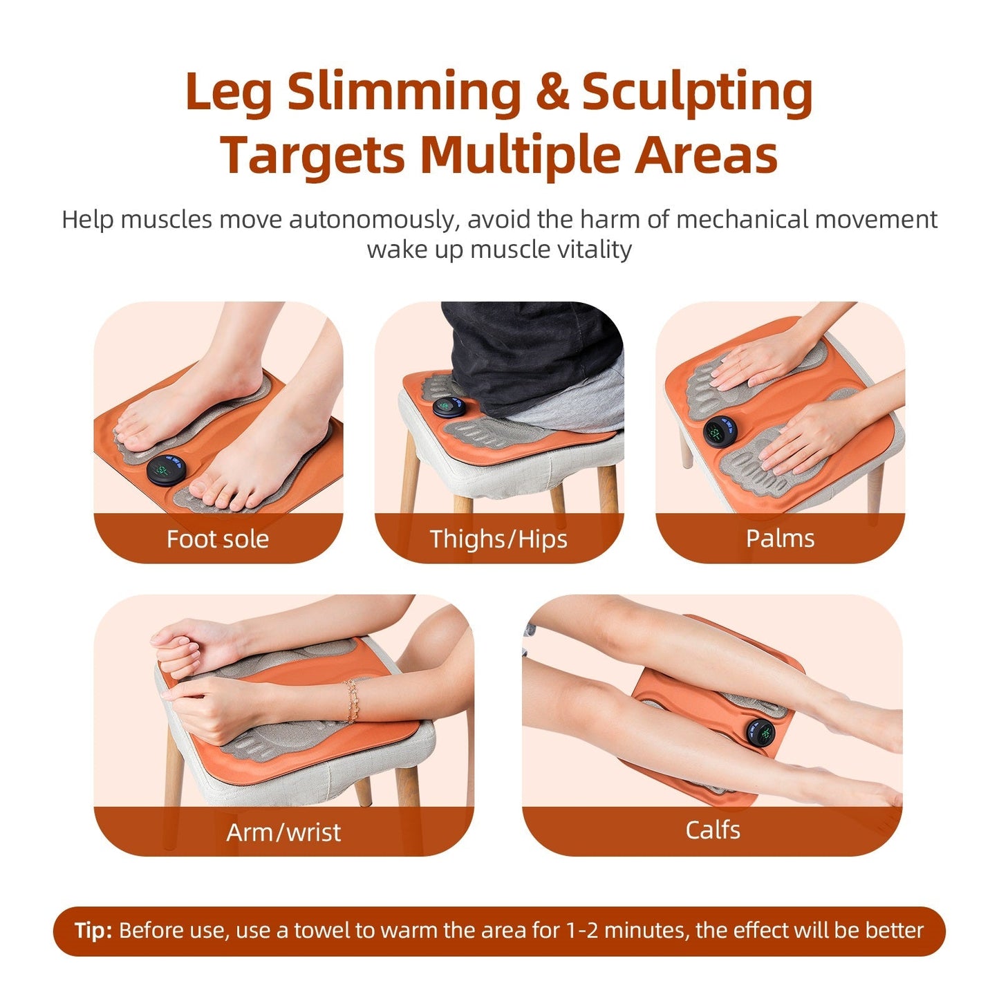 TAPIS DE MASSAGE PAR STIMULATION ÉLECTRIQUE : Adieu fatigue et jambes lourdes