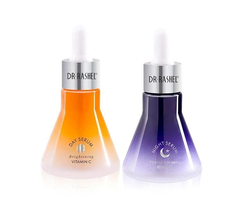 GlowBoost  Sérum Jour & Nuit – Vitamine C + Rétinol  Éclat le jour, régénération la nuit.