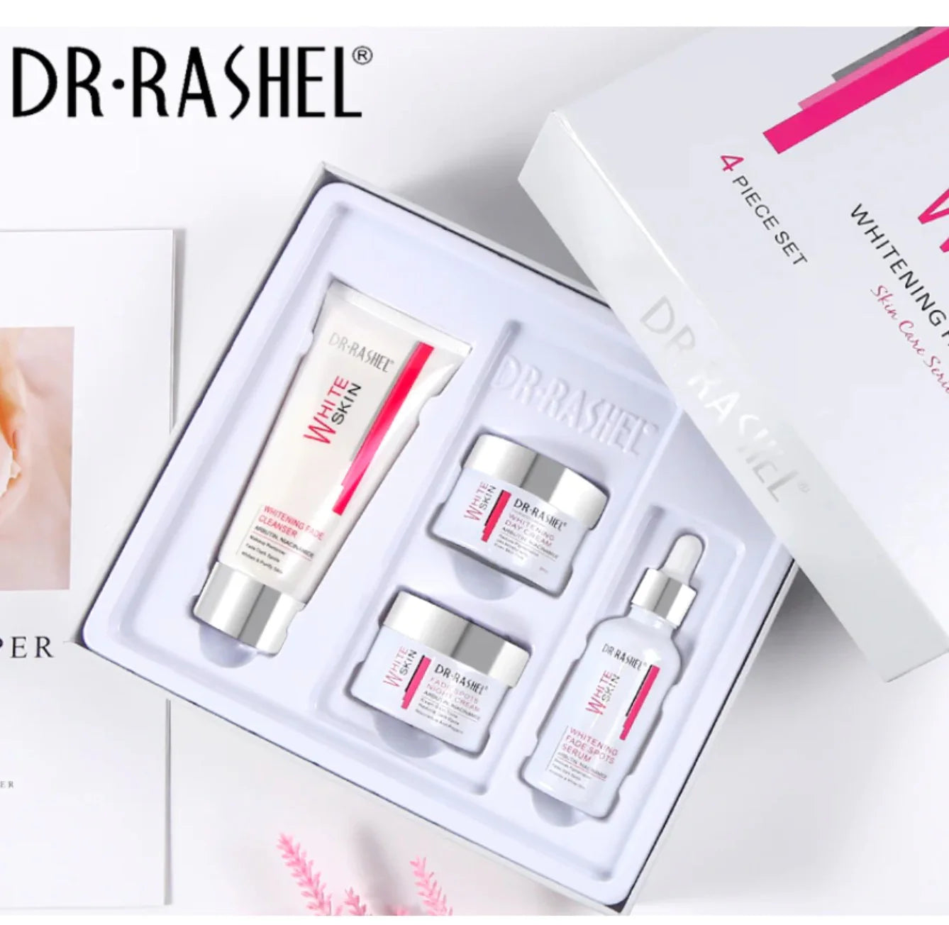 DR RASHEL® Éclat Total 4-en-1 – kit Anti-Taches, Unifiant & Éclaircissant pour une Peau Zéro Défaut