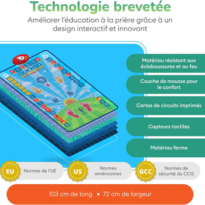 Tapis de Prière Éducatif Interactif  – Apprends la prière en t'amusant !