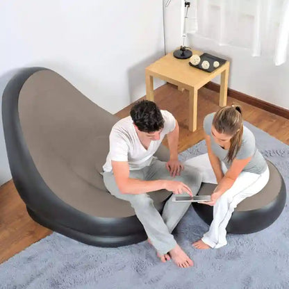 AIR LUXE 4 en 1™ - Fauteuil Gonflable Luxe 4 en 1 avec Repose-Pieds & Pompe | Confort, Style, Mobilité, Rapidité