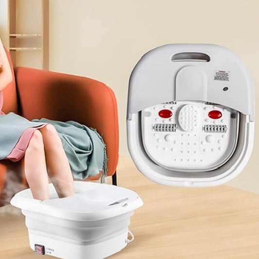 SpaTherm  – Bain de Pieds Chauffant Pliable & Massant  Détente instantanée. Soulagement garanti.